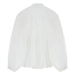Forte Forte - Blusa bohemia de voile de algodón y seda | Blanco