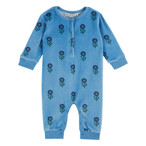 Emile et Ida - Mono de forro polar con estampado floral | Azul