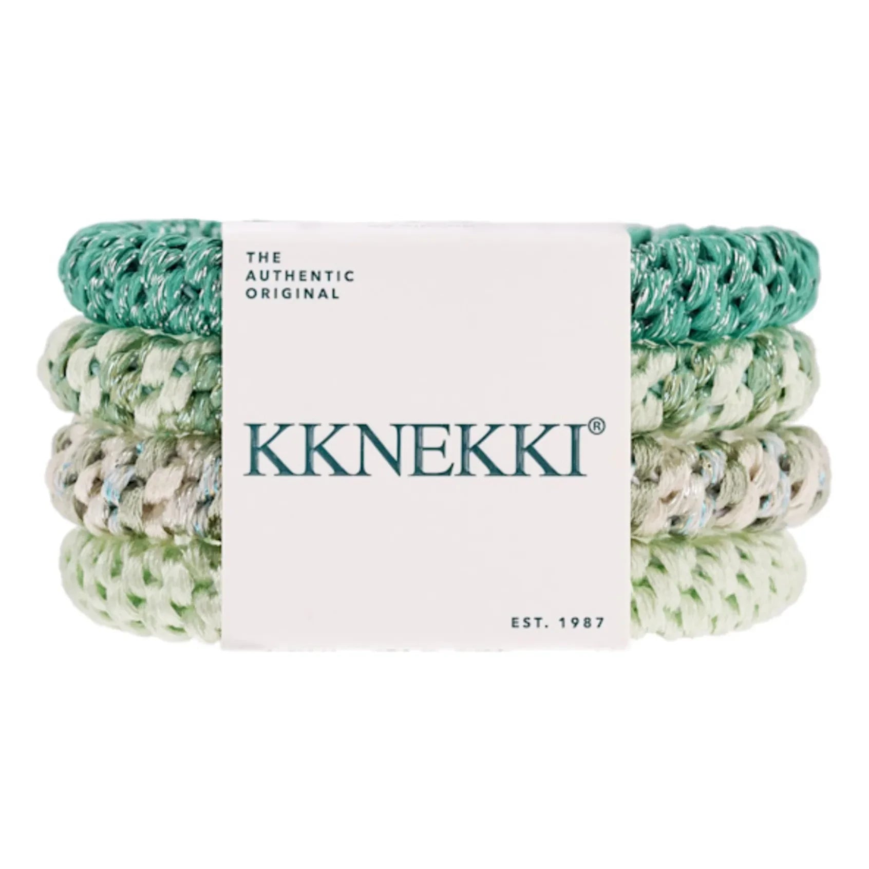 Bon Dep - Set de 4 coleteros Kknekki 65 | Verde almendra