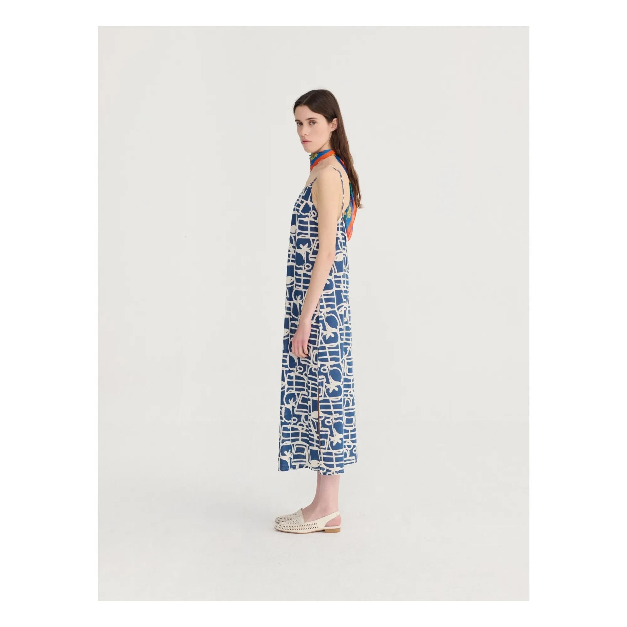 Bobo Choses - Vestido de algodón orgánico Cookery Festival | Gris
