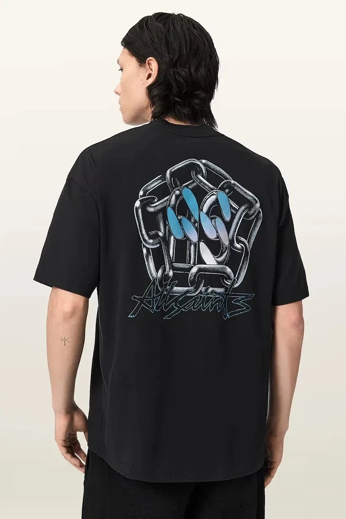 Camiseta básica de hombre AllSaints AFFIX con lino