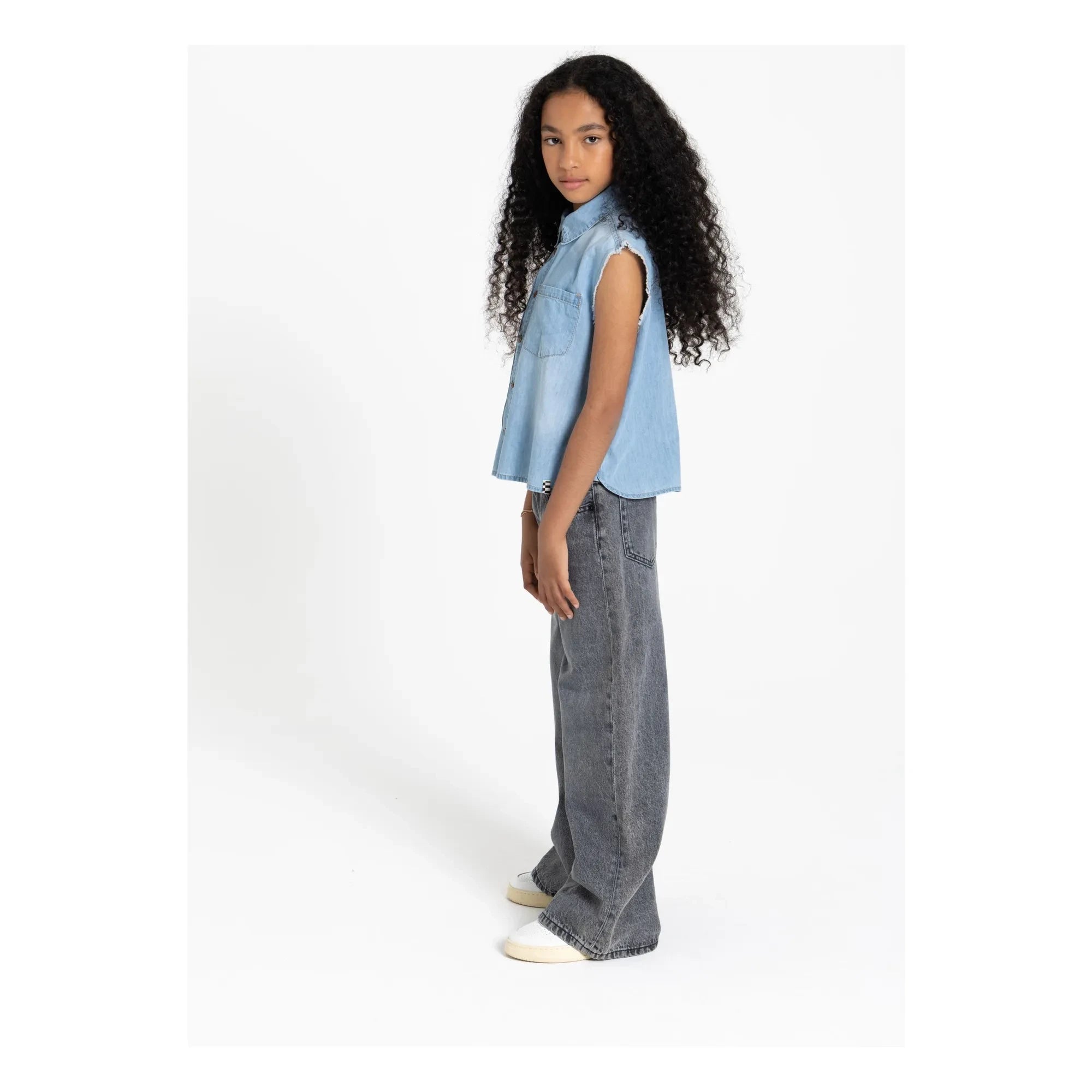 Finger in the nose - Camisa Vaquera Sin Mangas Ella | Gris