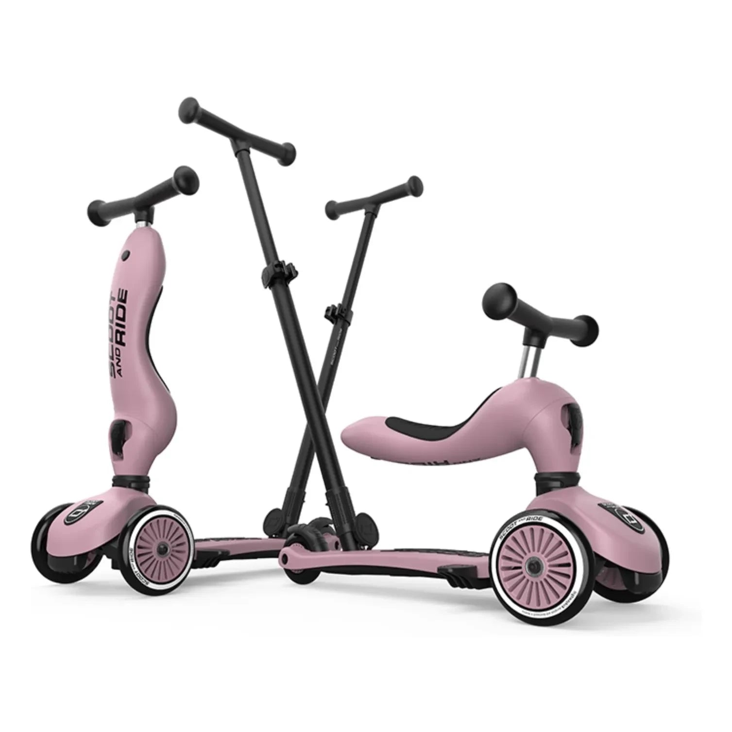 Scoot & Ride - Highwaykick 1 Push&Go patinete evolutivo | Rosa