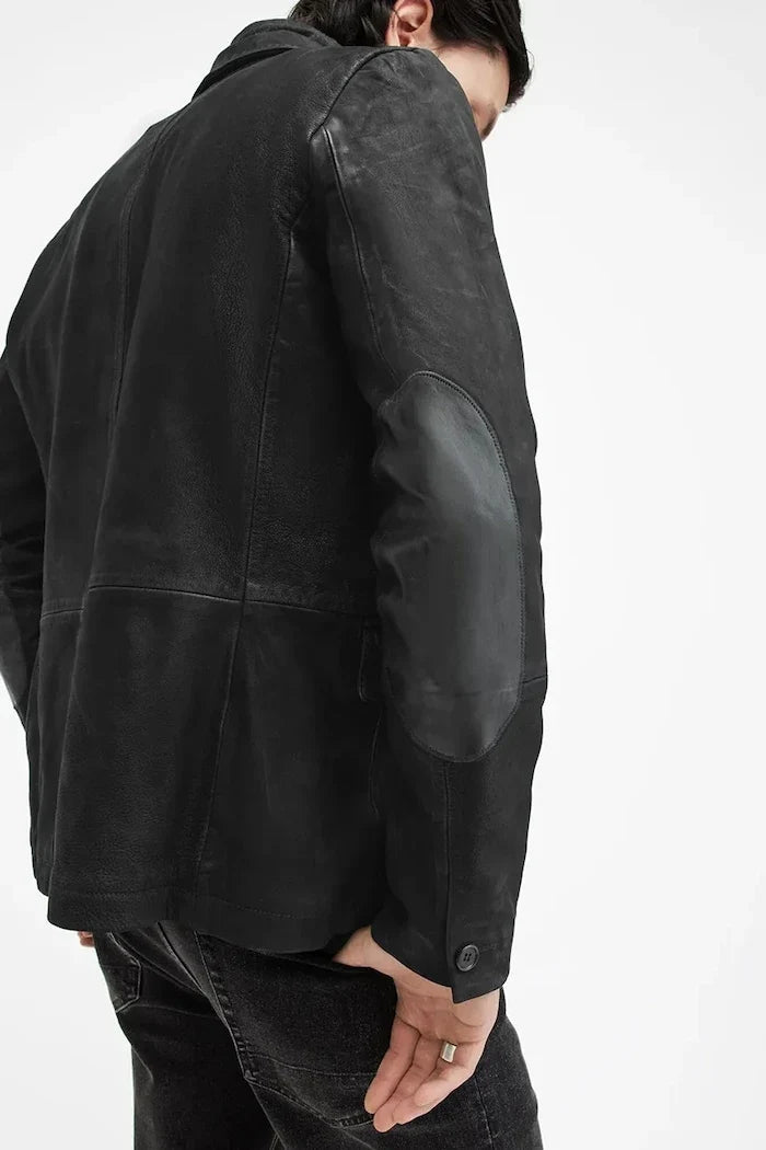 Chaqueta de cuero ALLSAINTS SURVEY LTHR BLAZER