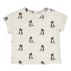 Emile et Ida - Camiseta Border Collie de algodón orgánico | Crema