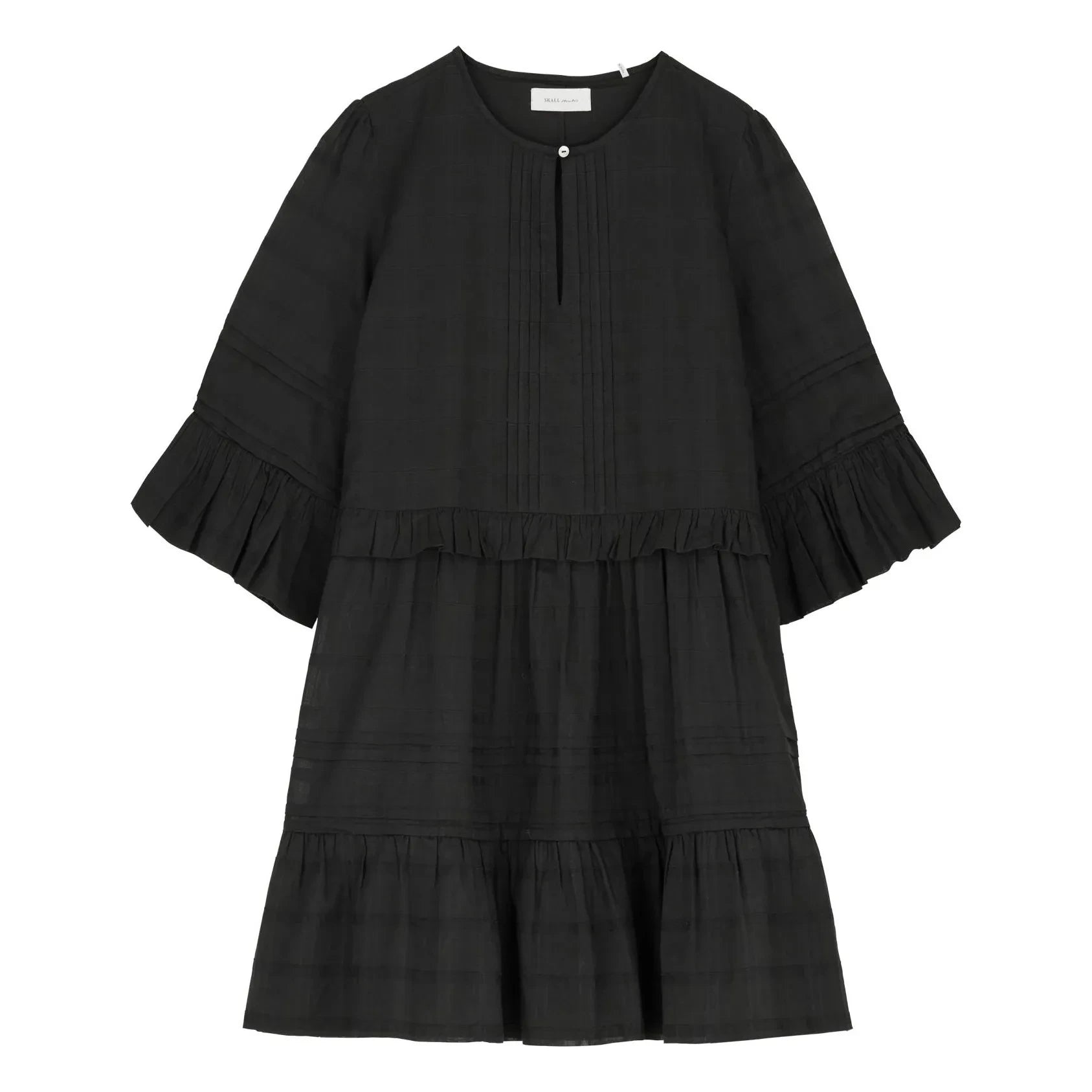 Skall Studio - Vestido de algodón Fiore | Negro