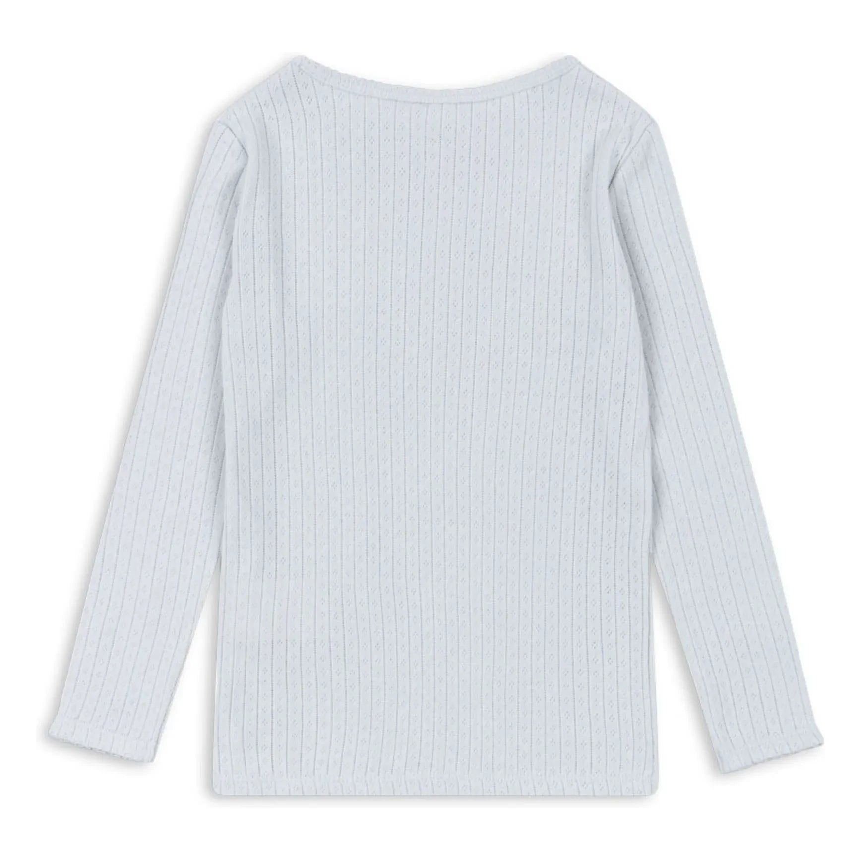 Konges Sløjd - Camiseta Minnie Pointelle de algodón orgánico | Azul pálido