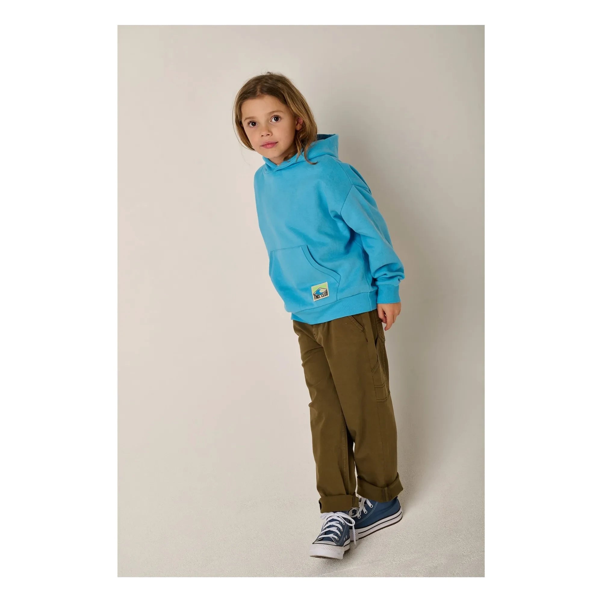 Tumble N'Dry - Sudadera con Capucha de Algodón Orgánico Salado | Azul Claro