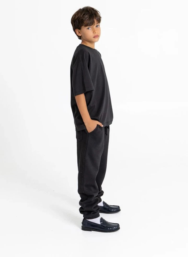 Smallable Kid - Rush Jogger de Algodón Orgánico | Negro