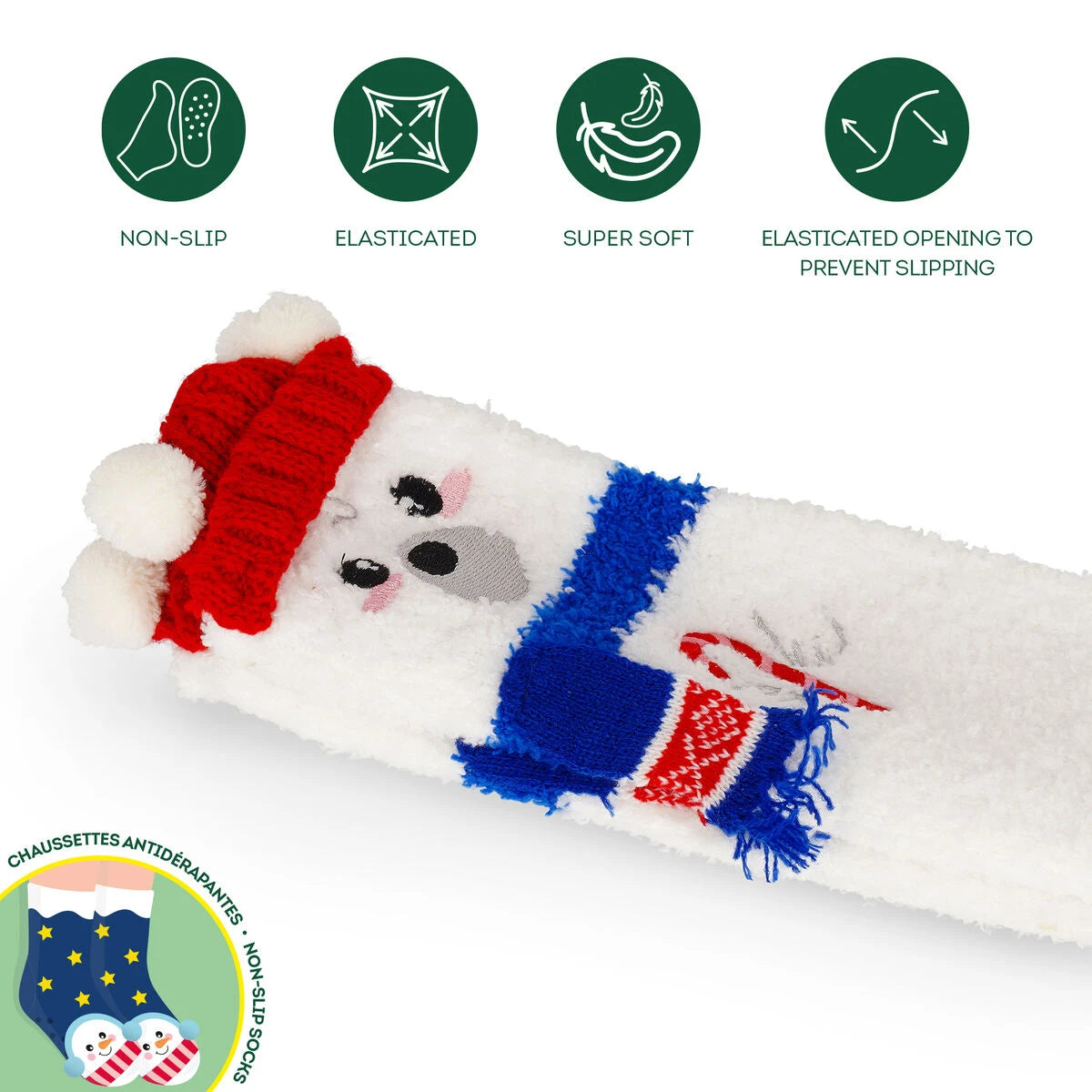 Legami - Adult Noel Slipper Calcetines Oso Polar - ¡Una Ajuste Perfecto!