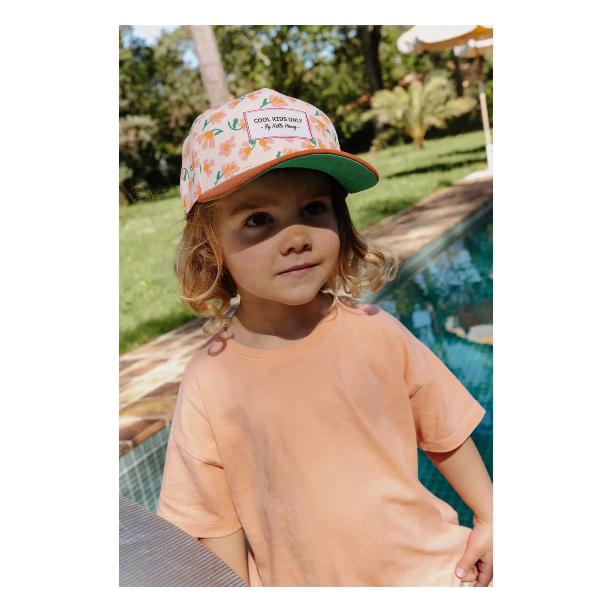 Hello Hossy - Gorra con visera curvada de fibra reciclada | Naranja