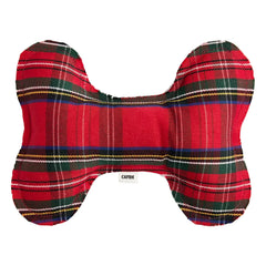 Cafide - Juguete para perros con forma de hueso | Rojo