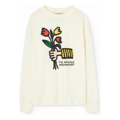 The Animals Observatory - Camiseta Perro Flores | Crudo
