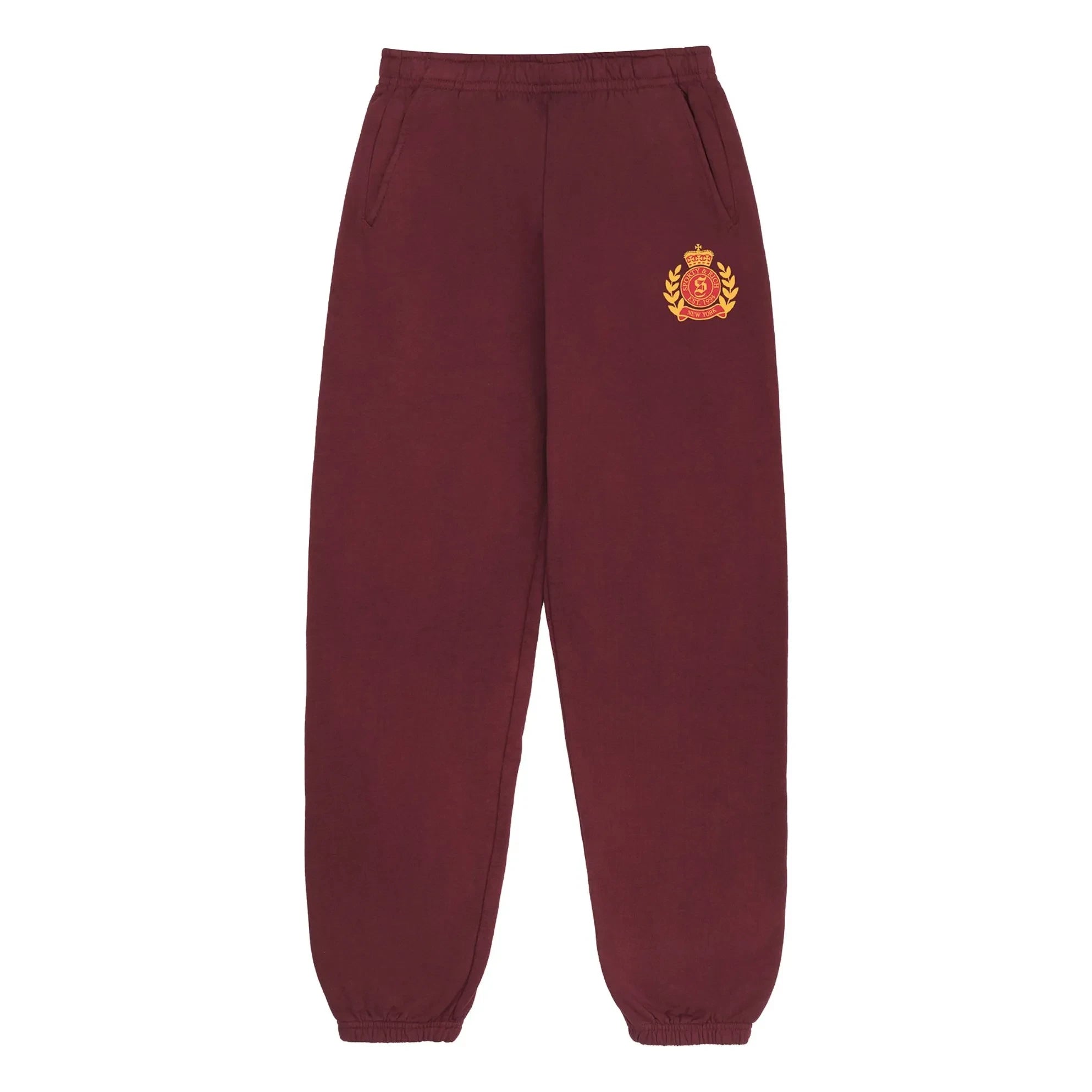 Sporty & Rich - Jogger NY Health Crest | Burdeos