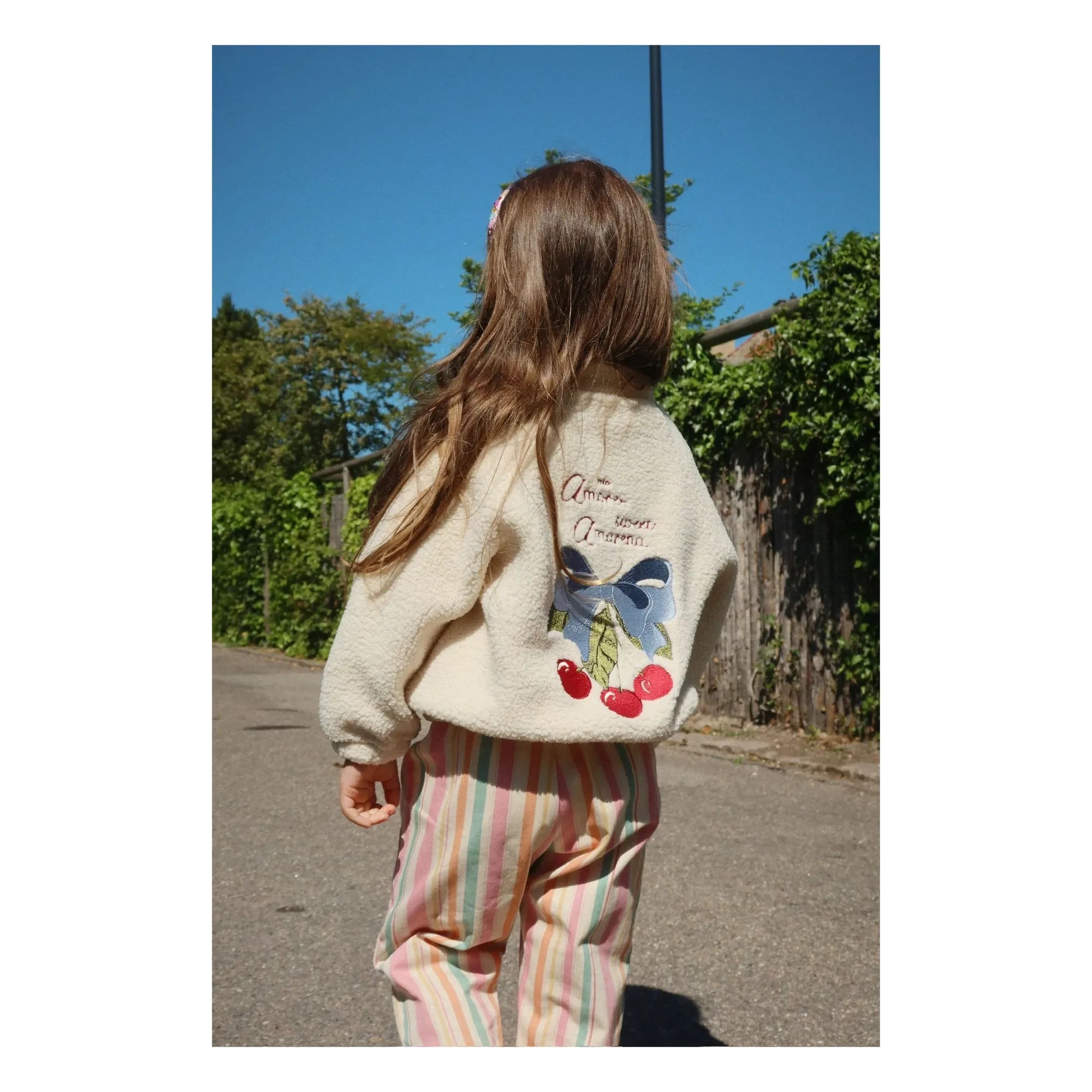 Konges Sløjd - Jazz Sherpa Chaqueta Cherry Fibras recicladas | Crema
