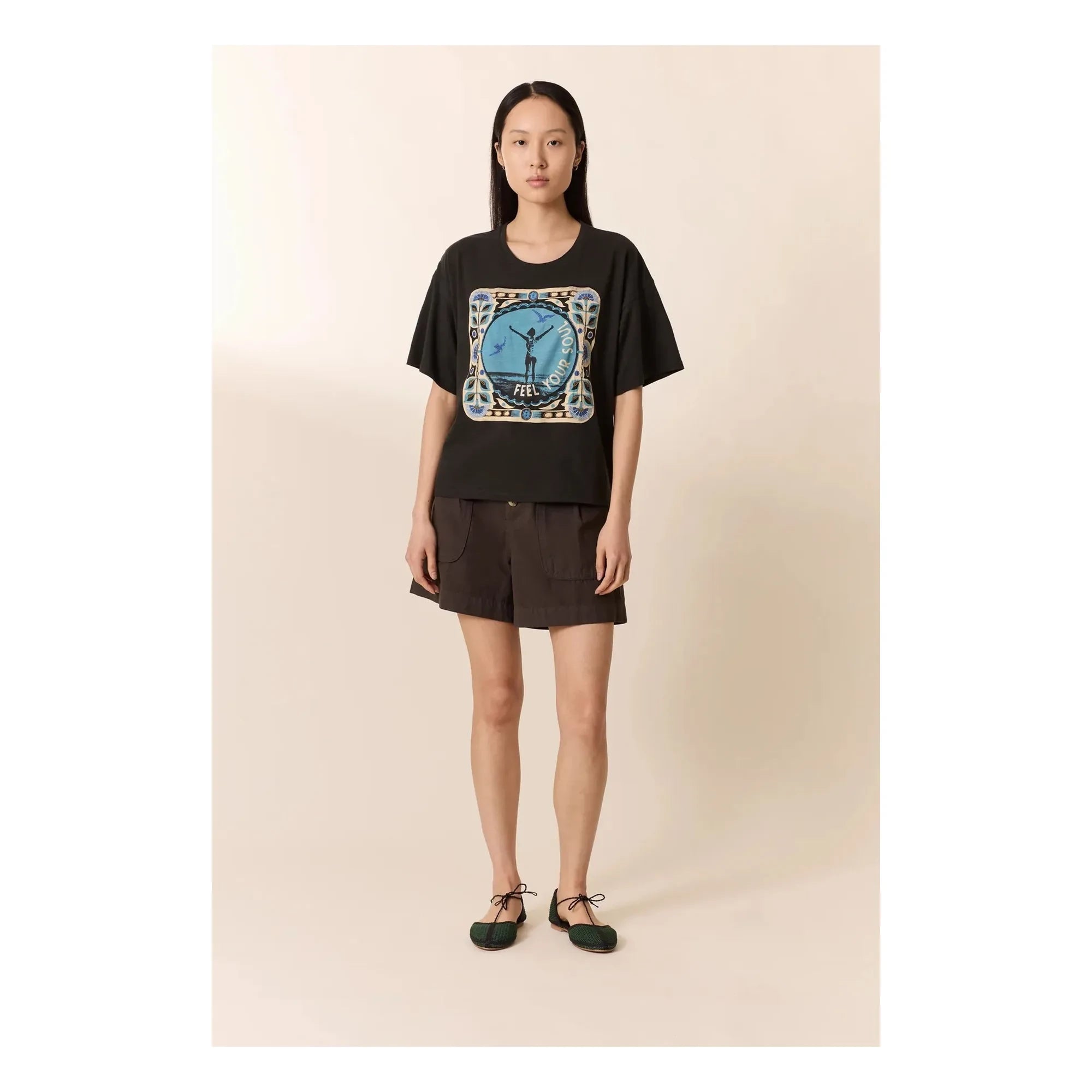 Leon & Harper - Camiseta Soul de algodón orgánico | Negro