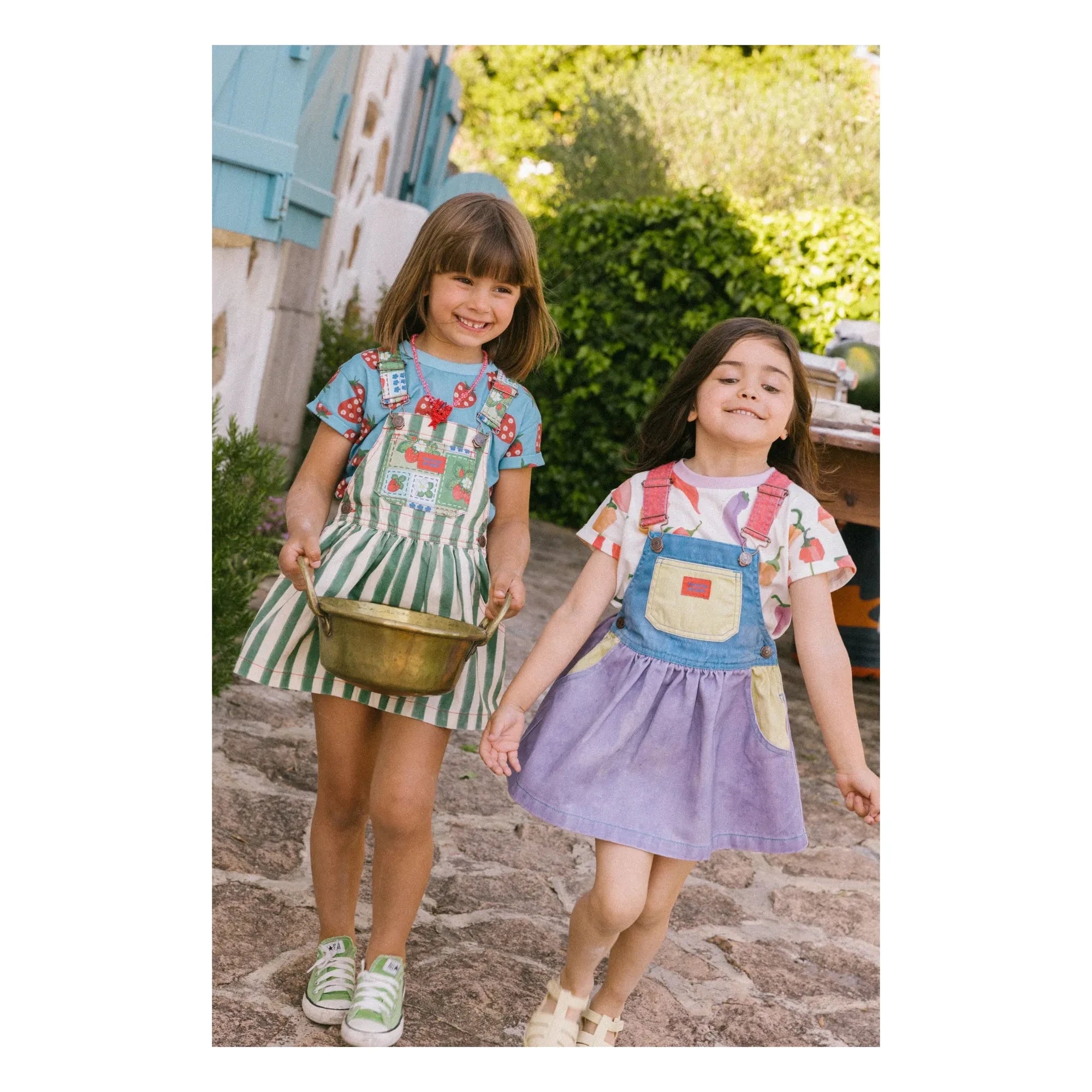 Favorite People - Vestido Peto Fragola Rayado | Verde