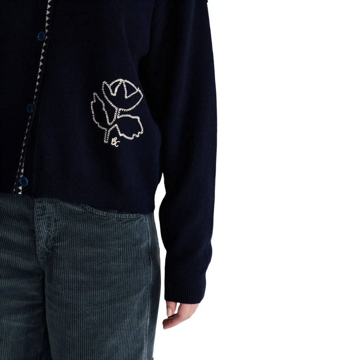 Bobo Choses - Cárdigan floral | Azul marino