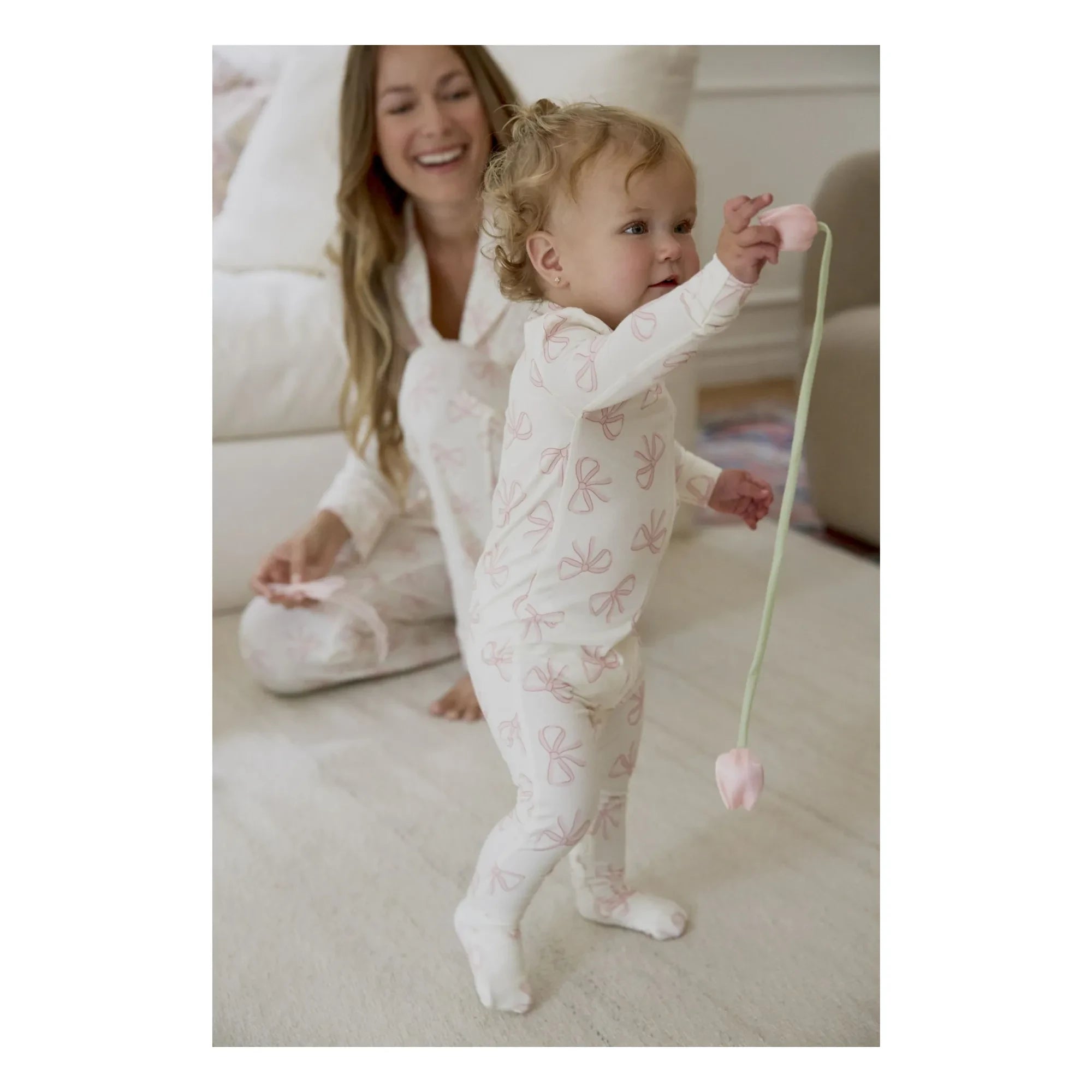 Petit Lem - Pijama anudado convertible de modal y algodón orgánico | Beige