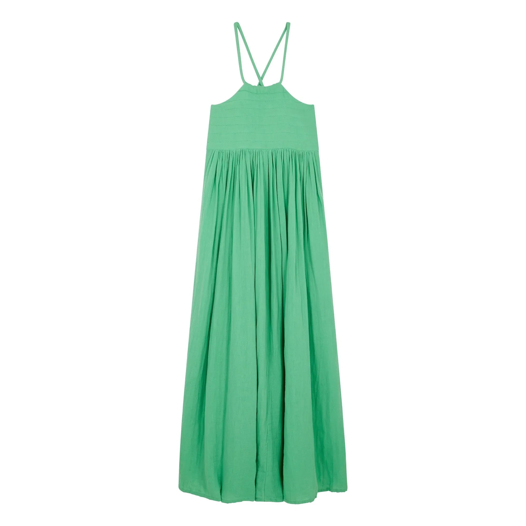 Leon & Harper - Vestido Romee de algodón orgánico | Verde agua
