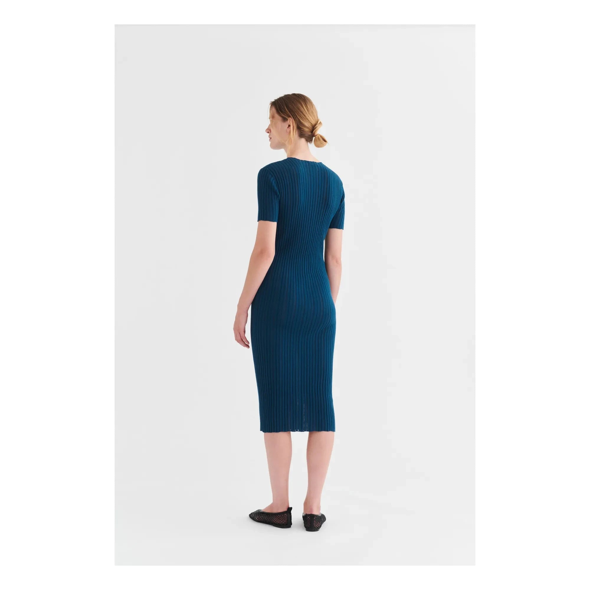 FUB - Vestido de torsión alta | Azul