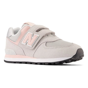 New Balance - Zapatillas deportivas 574 Evergreen con cierre de velcro | Rosa claro