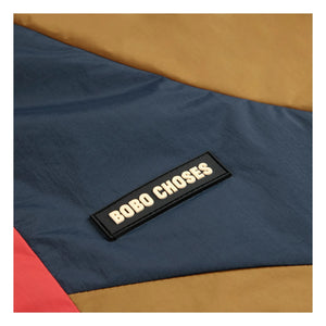 Bobo Choses - Chaqueta impermeable de fibra reciclada de doble cara | Blanco
