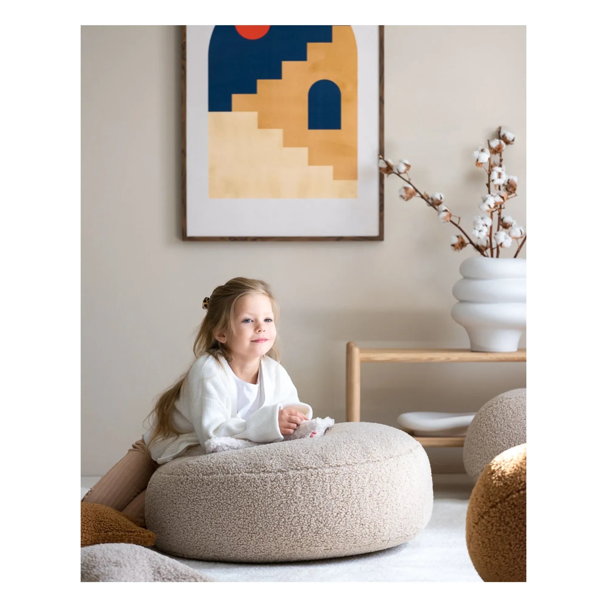Wigiwama - Puf Teddy | Beige