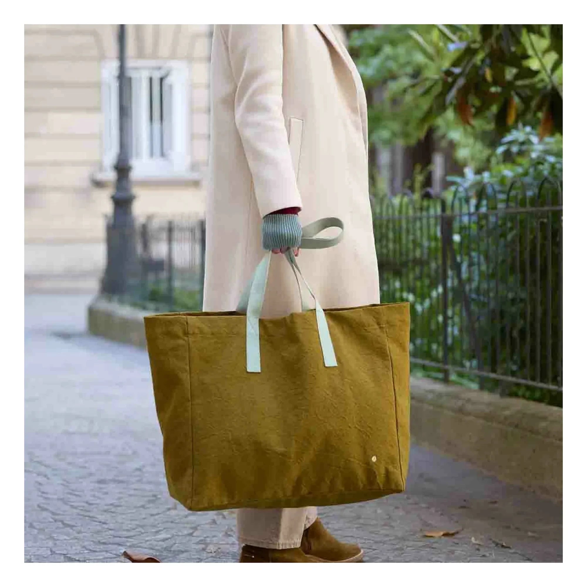 La cerise sur le gâteau - Bolsa de la compra Iona de algodón orgánico | Gold