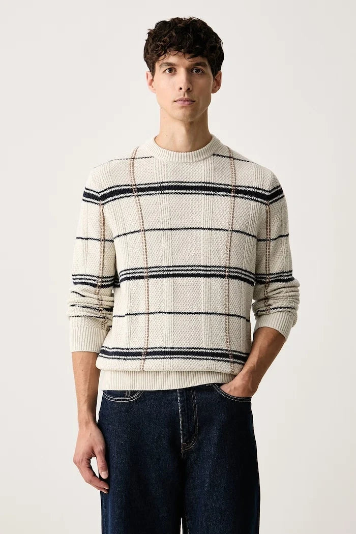Jersey de lana con refuerzo Barbour para hombre Fasey