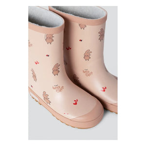 Liewood - Botas de lluvia Mason con conejitos | Rosa