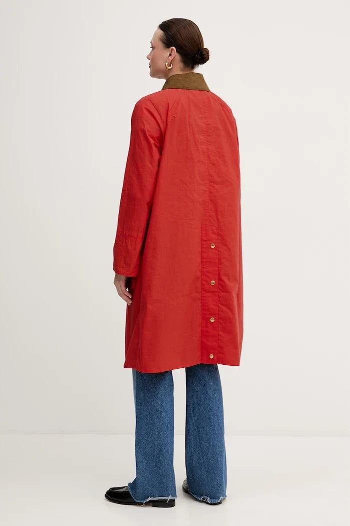 Chaqueta Larga de Algodón Hollington Barbour para Mujer