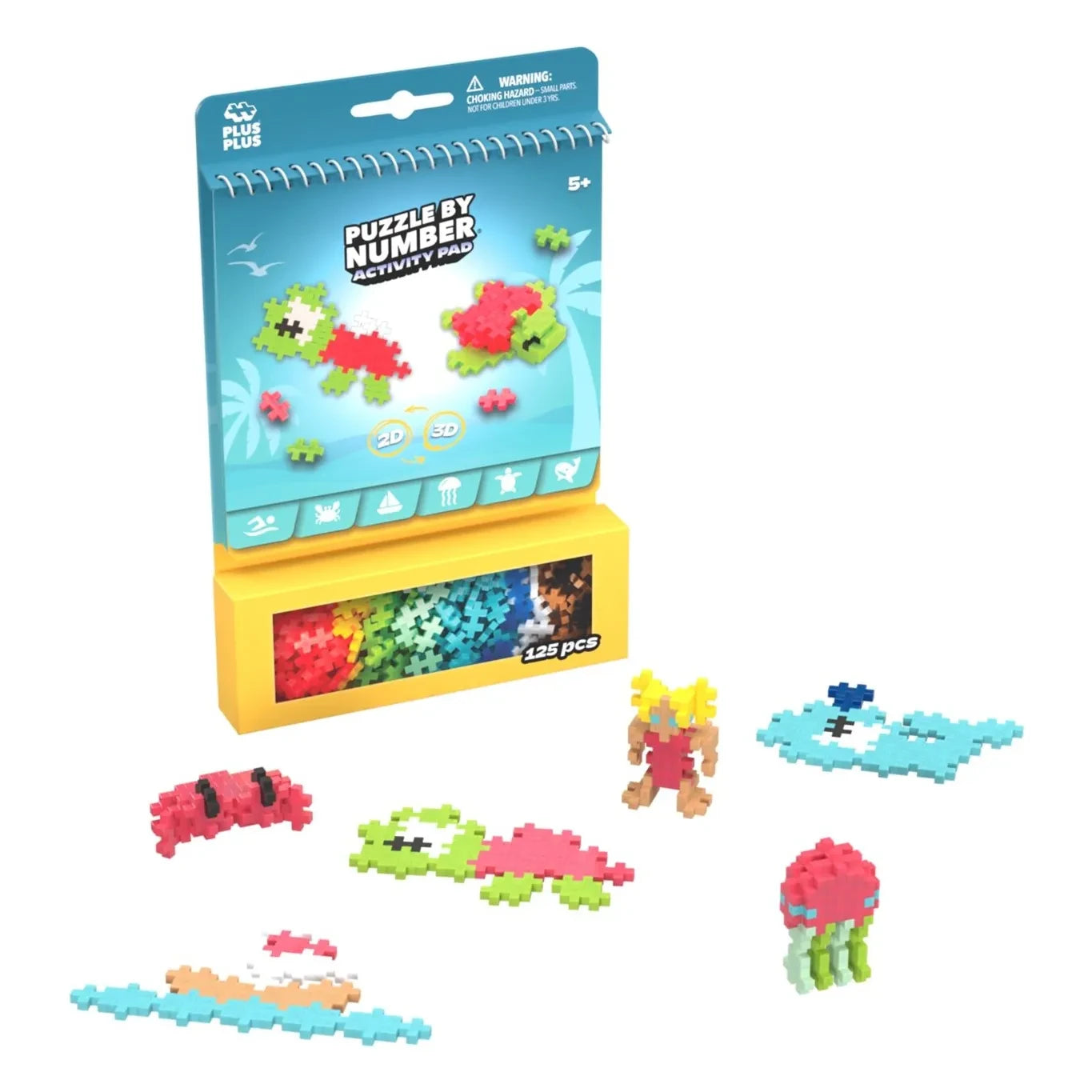 Plus-Plus - Set creativo Océano - 125 piezas