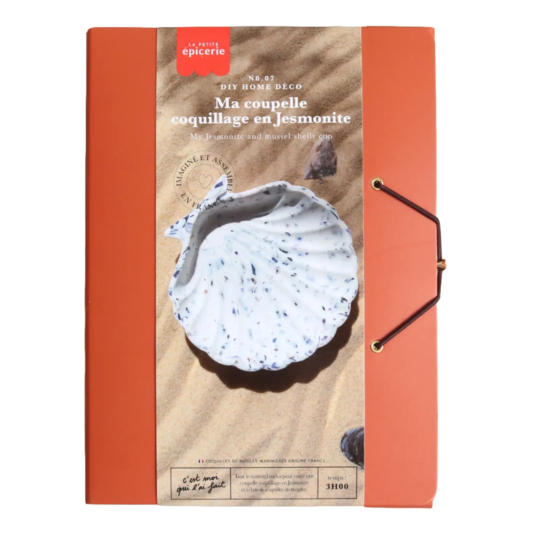 La Petite Épicerie - Kit de tazas DIY de resina Jesmonite con diseño de concha