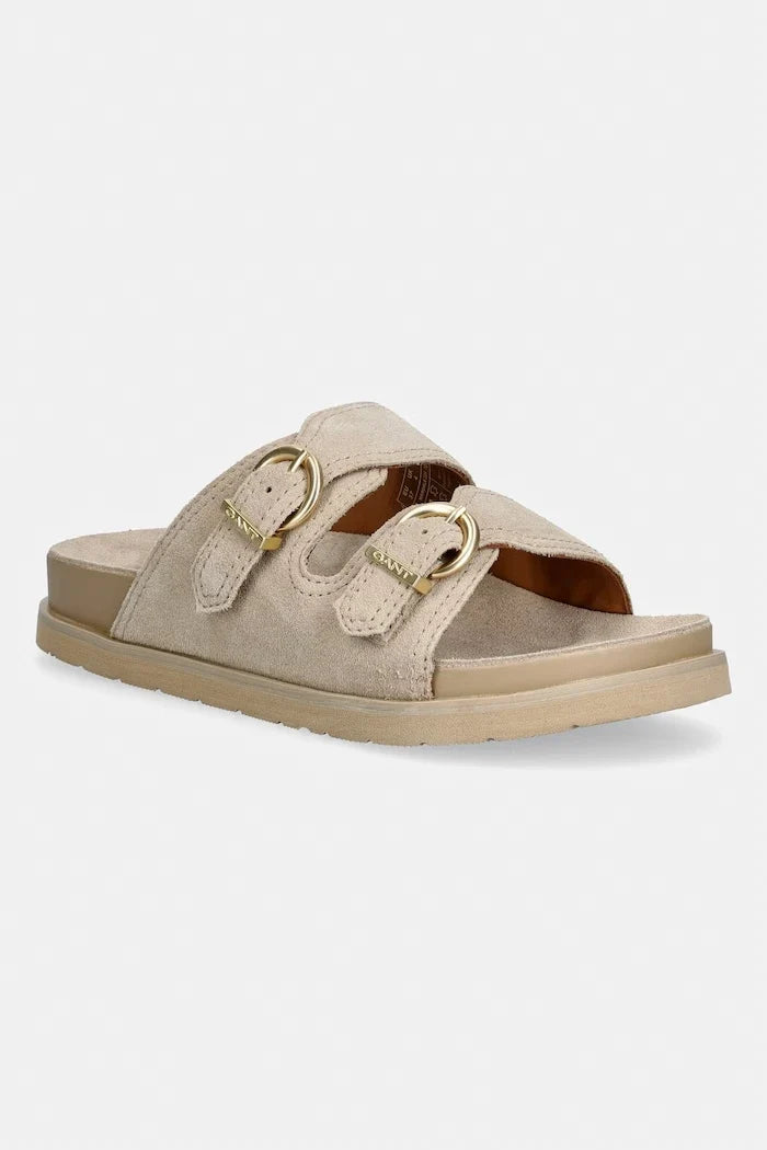 Gant zapatillas de mujer destalonadas de ante con puntera abierta Mardale