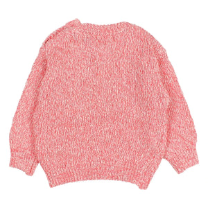 Búho - Jersey de Bebé de Algodón Orgánico Chiné | Rosa
