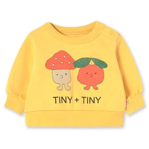 Tinycottons - Sudadera Tiny & Tiny Organic Pamuk Duck | Sarı