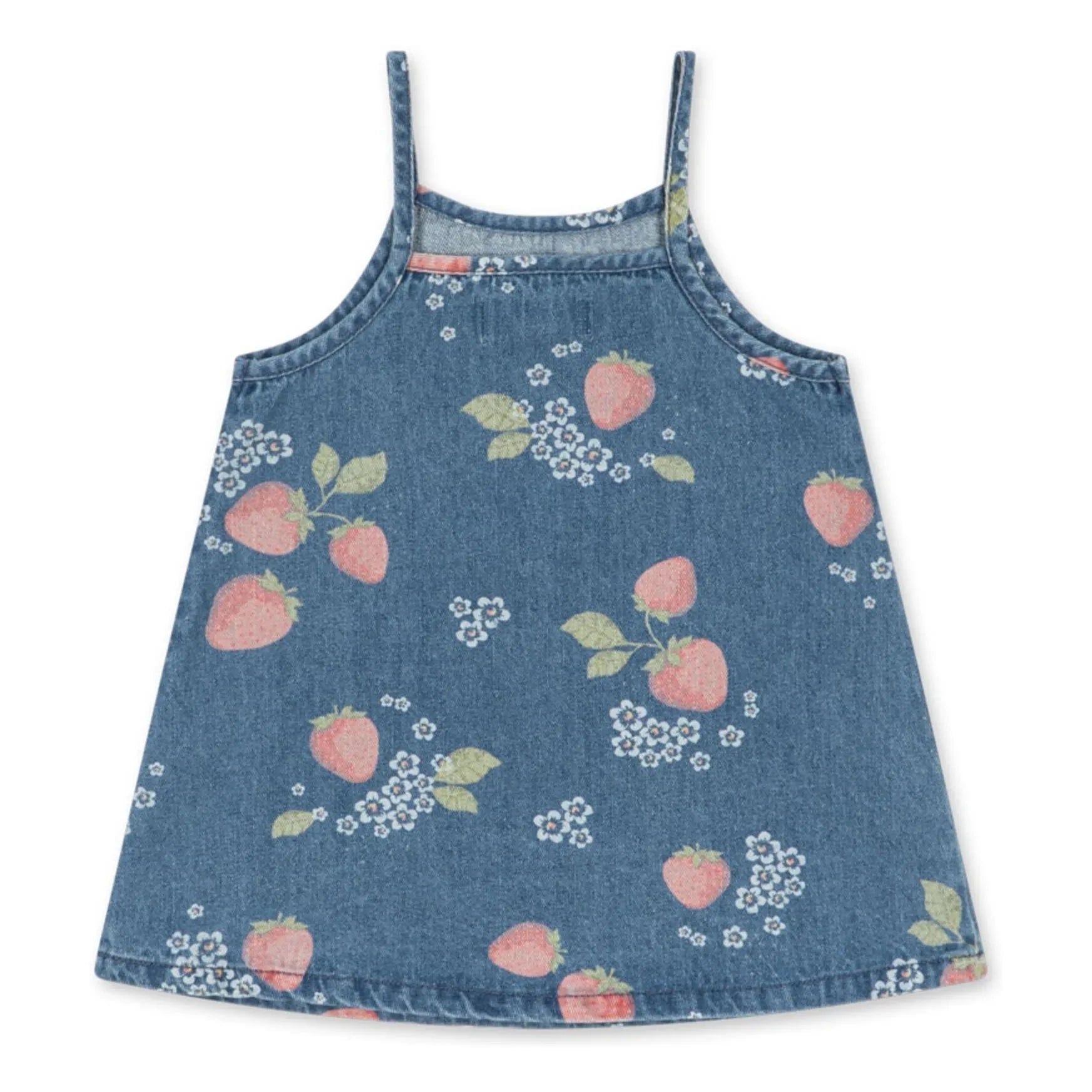 Konges Sløjd - Vestido vaquero de fresa de algodón orgánico | Azul