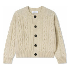 Bompard - Cárdigan de cachemir trenzado | Crema