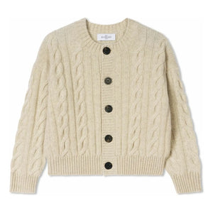 Bompard - Cárdigan de cachemir trenzado | Crema