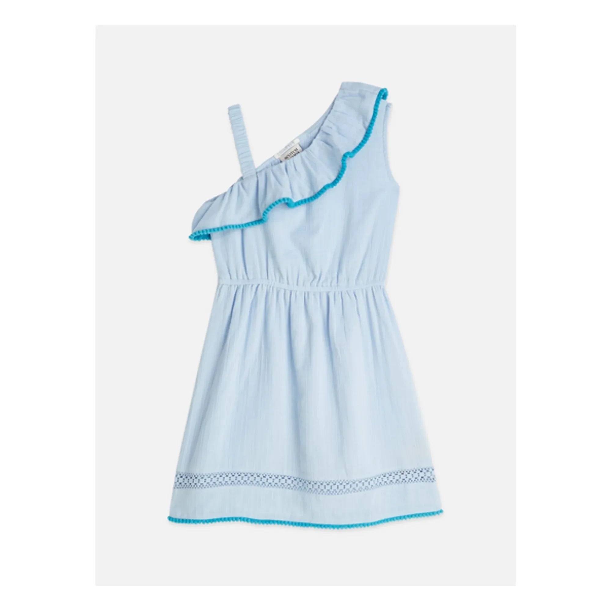 Scotch & Soda - Vestido asimétrico con volantes | Azul claro