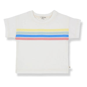 1+ in the family - Camiseta Rayas Alayor | Blanco
