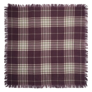 Bompard - Swann Tartan Kaşmir Mini Eşarp | Garnet
