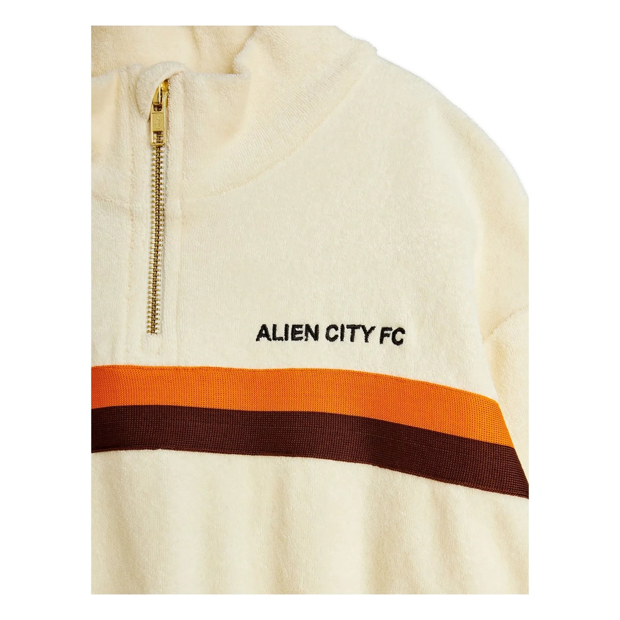 Mini Rodini - Sudadera de felpa de algodón orgánico Alien City | Crudo