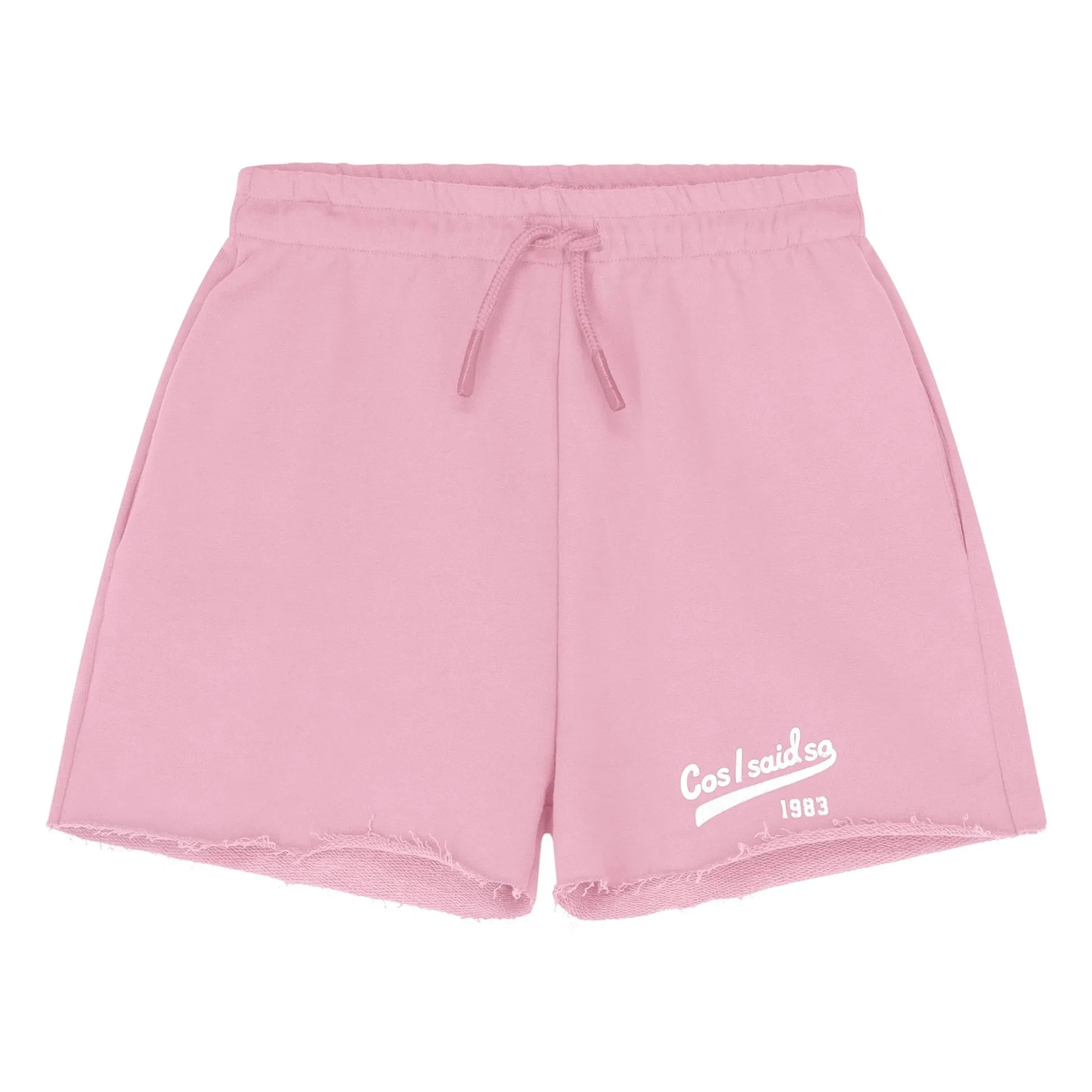 Cos I Said So - Pantalón Corto Jogger con Logo Recortado de Algodón Orgánico | Rosa