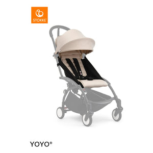 Stokke® - YOYO² 6+ paquete de color de capota y cojín blando | Beige