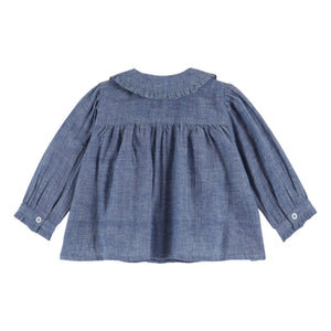 Emile et Ida - Blusa fruncida | Azul