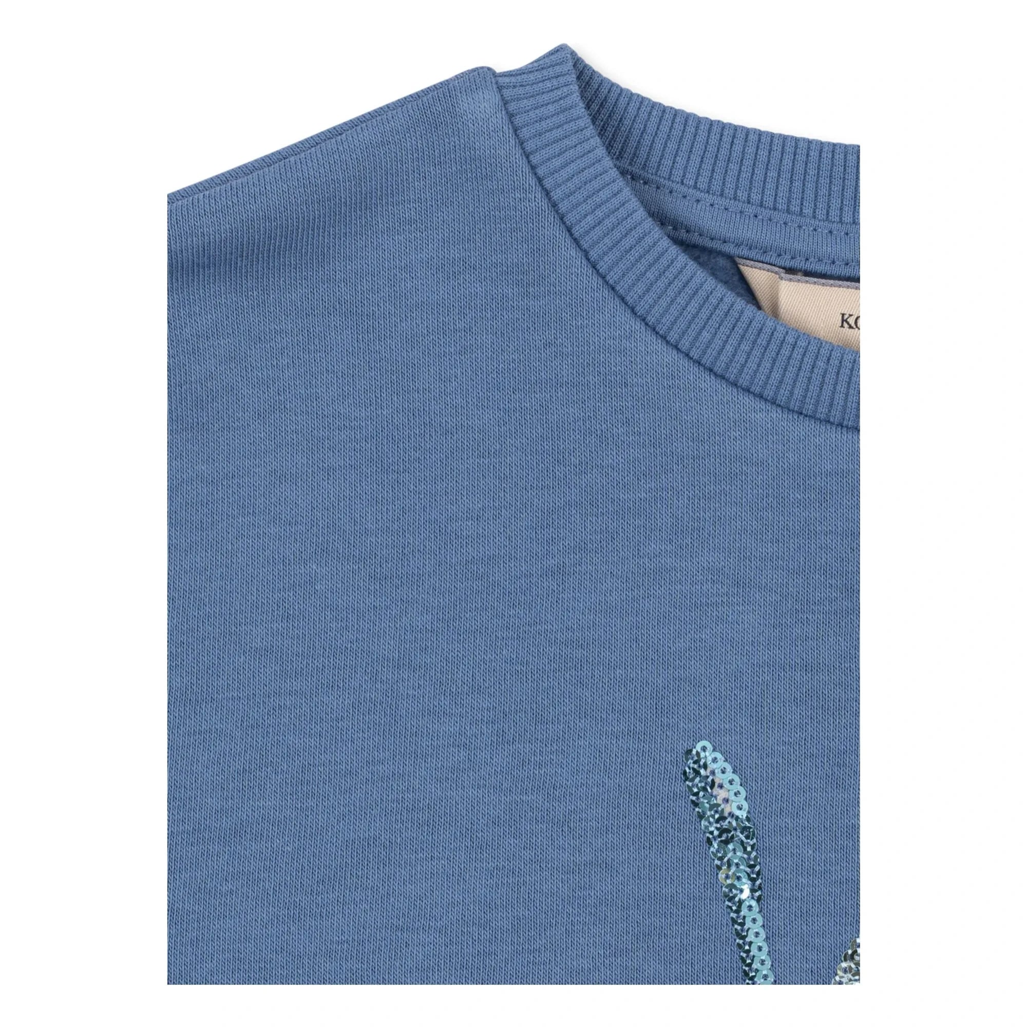 Konges Sløjd - Sudadera Loumilla Glaces Algodón Orgánico | Azul