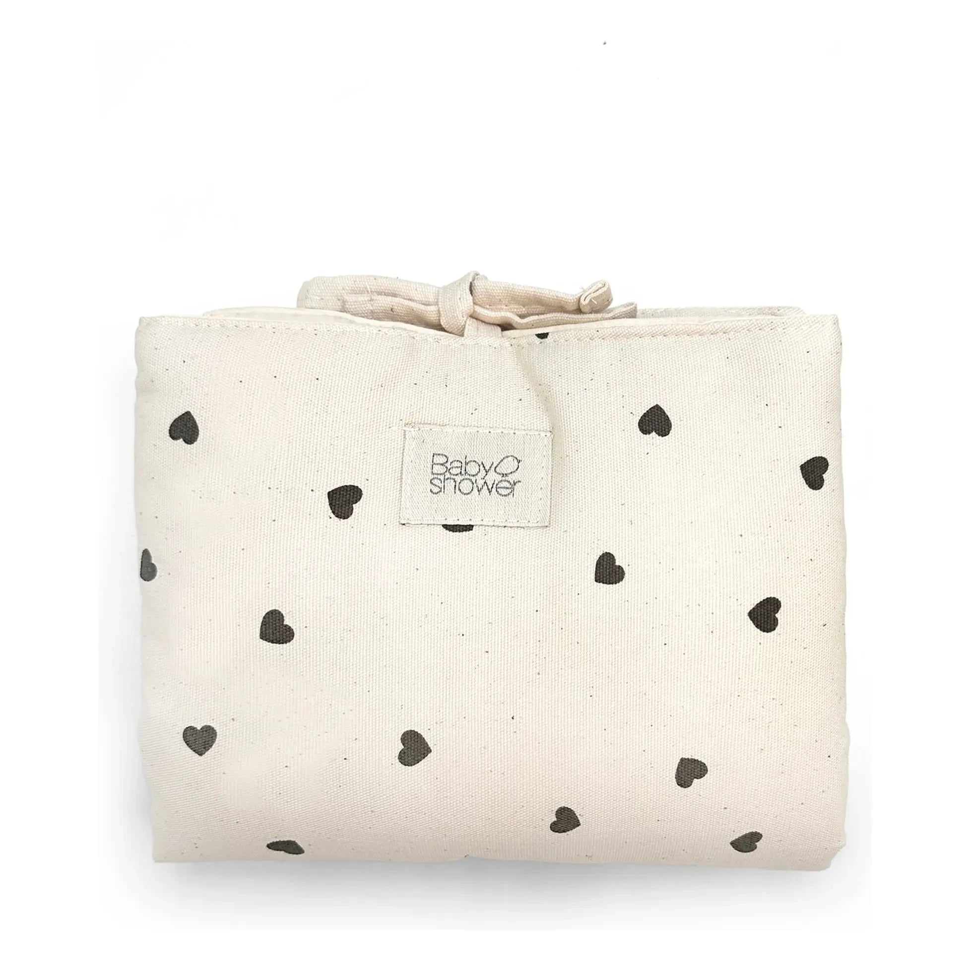 Babyshower - Cambiador de viaje Cœurs | Beige