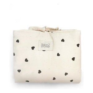 Babyshower - Cambiador de viaje Cœurs | Beige